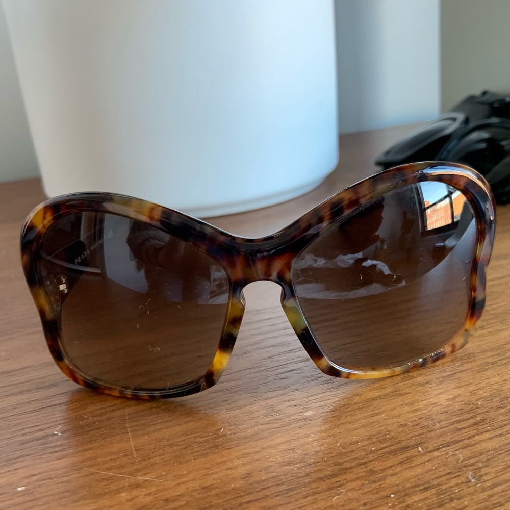 Prada butterfly sunglasses with case